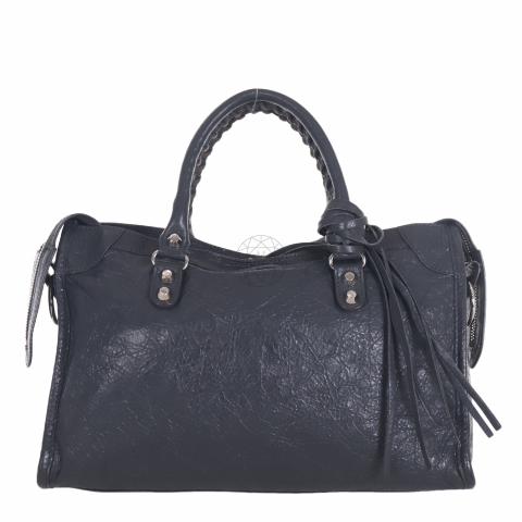 Sell Balenciaga Classic Silver Small City Bag - Grey
